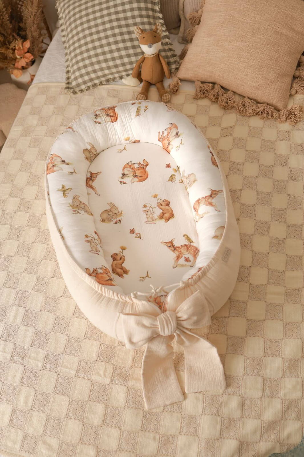 Give your baby a secure and comfy sleep with our Premium Baby Nest. Soft, portable, and safe—perfect for home, travel, or gifting.