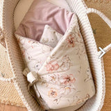 Wrap your baby in luxury with our Organic Cotton Swaddle Blanket. Made with 100% premium cotton, soft velvet lining & hypoallergenic fill.