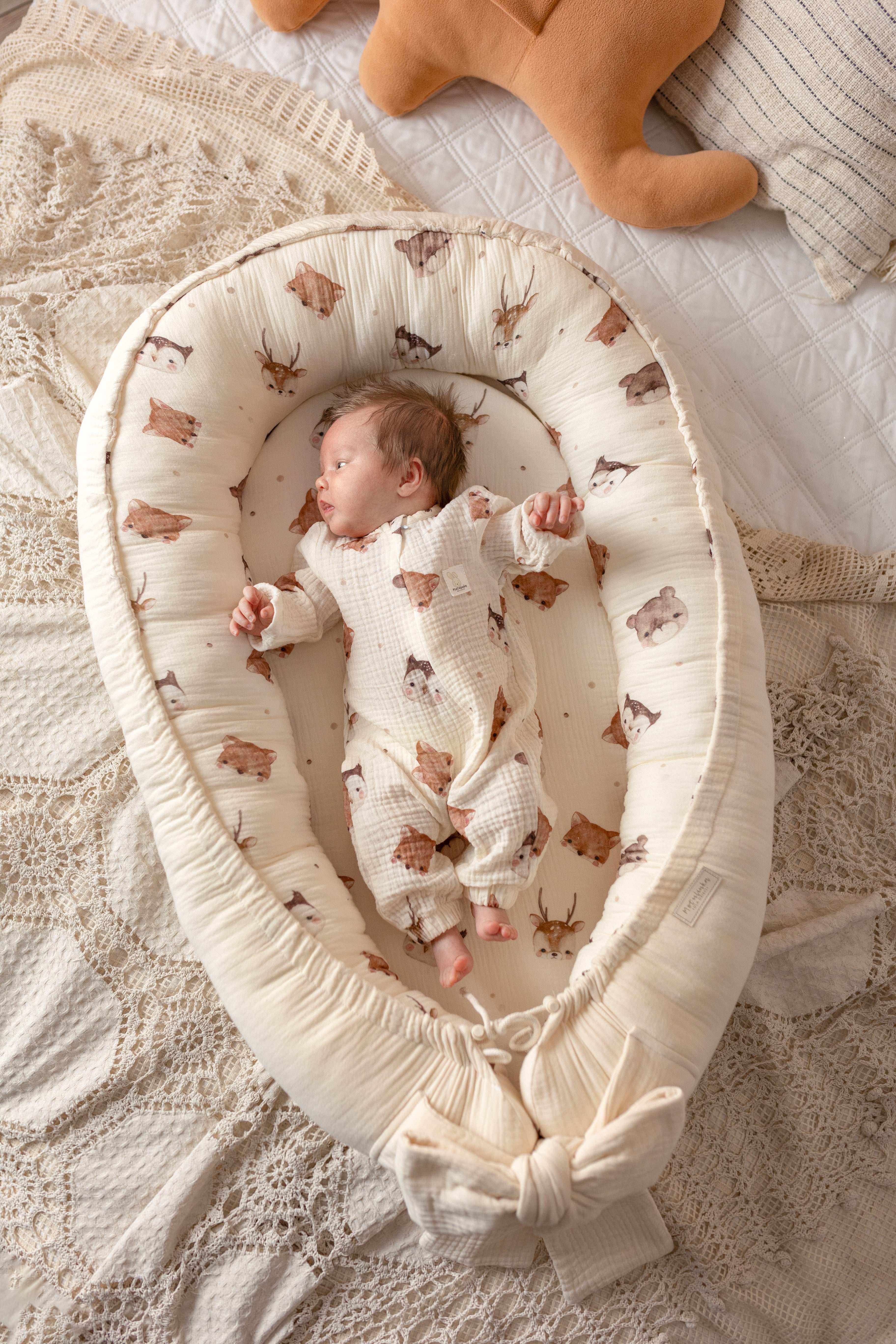 Give your baby a secure and comfy sleep with our Premium Baby Nest. Soft, portable, and safe—perfect for home, travel, or gifting.