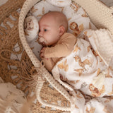 Wrap your baby in comfort with our Cotton & Minky Back Blanket. Soft, cozy, and perfect for naps, stroller rides, and everyday use.