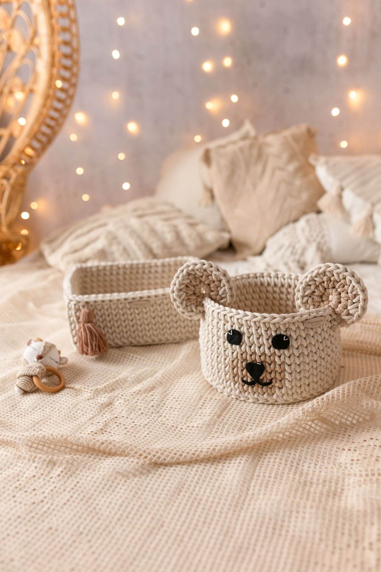 Discover the Teddy Bear Basket Set at CocoMi Boutique – adorable, soft, and perfect for organizing your baby’s essentials. Stylish, safe, and crafted with care for your little one.