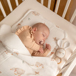 Discover our Muslin Bedding collection. Lightweight, breathable, and gentle on baby’s skin, perfect for cozy naps and peaceful sleep.