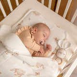 Discover our Muslin Bedding collection. Lightweight, breathable, and gentle on baby’s skin, perfect for cozy naps and peaceful sleep.