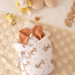 Wrap your baby in luxury with our Organic Cotton Swaddle Blanket. Made with 100% premium cotton, soft velvet lining & hypoallergenic fill.