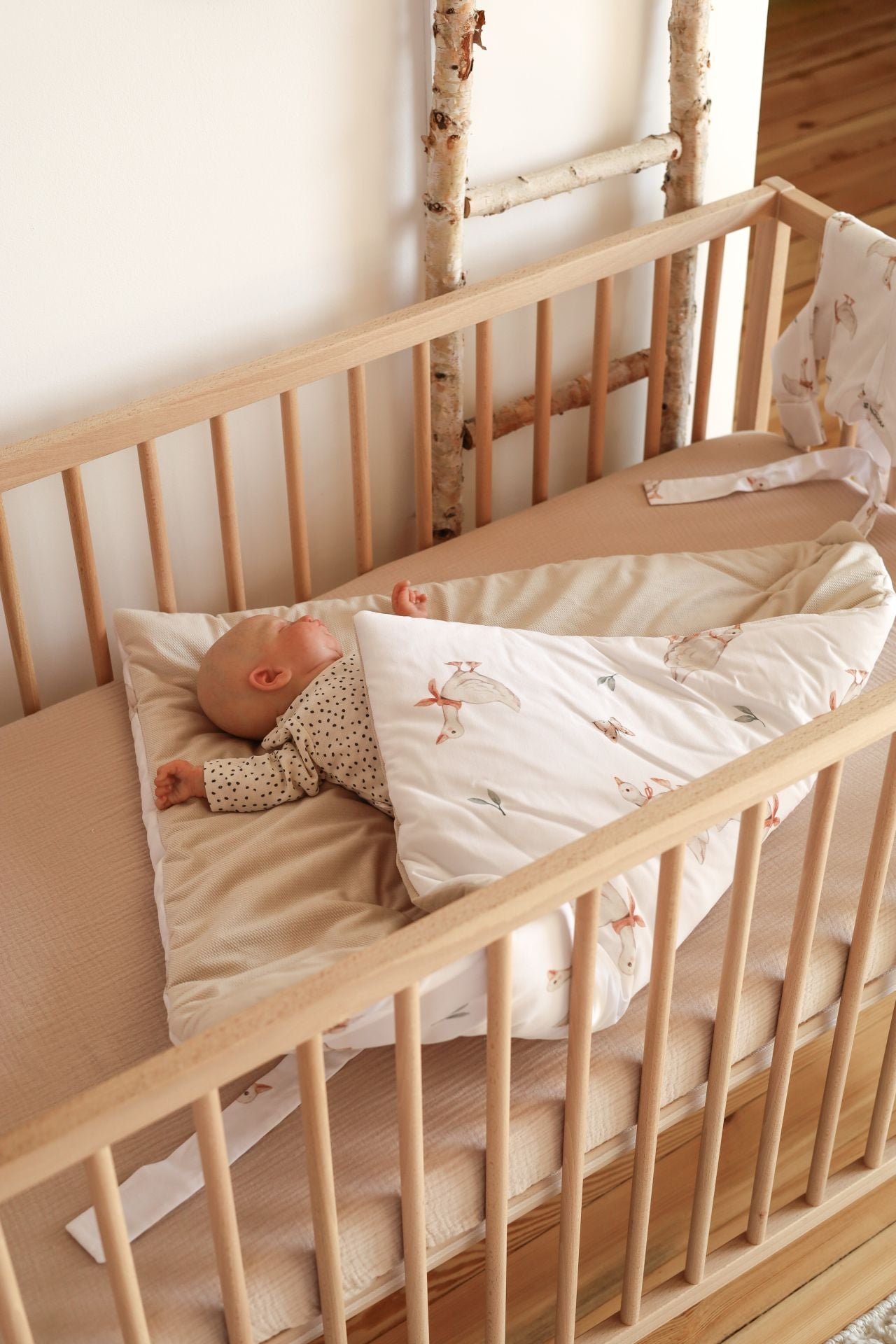 Wrap your baby in luxury with our Organic Cotton Swaddle Blanket. Made with 100% premium cotton, soft velvet lining & hypoallergenic fill.