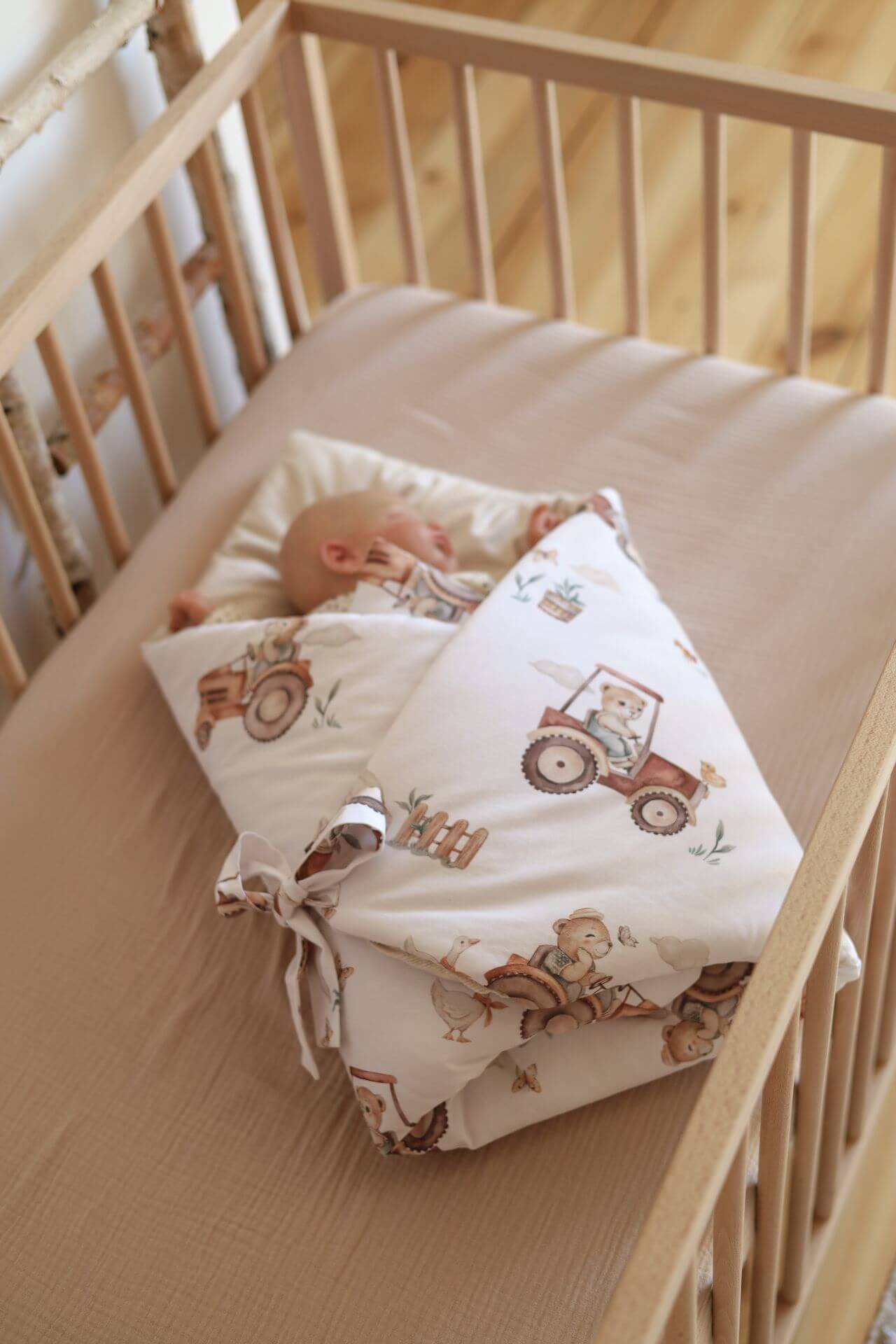 Wrap your baby in luxury with our Organic Cotton Swaddle Blanket. Made with 100% premium cotton, soft velvet lining & hypoallergenic fill.