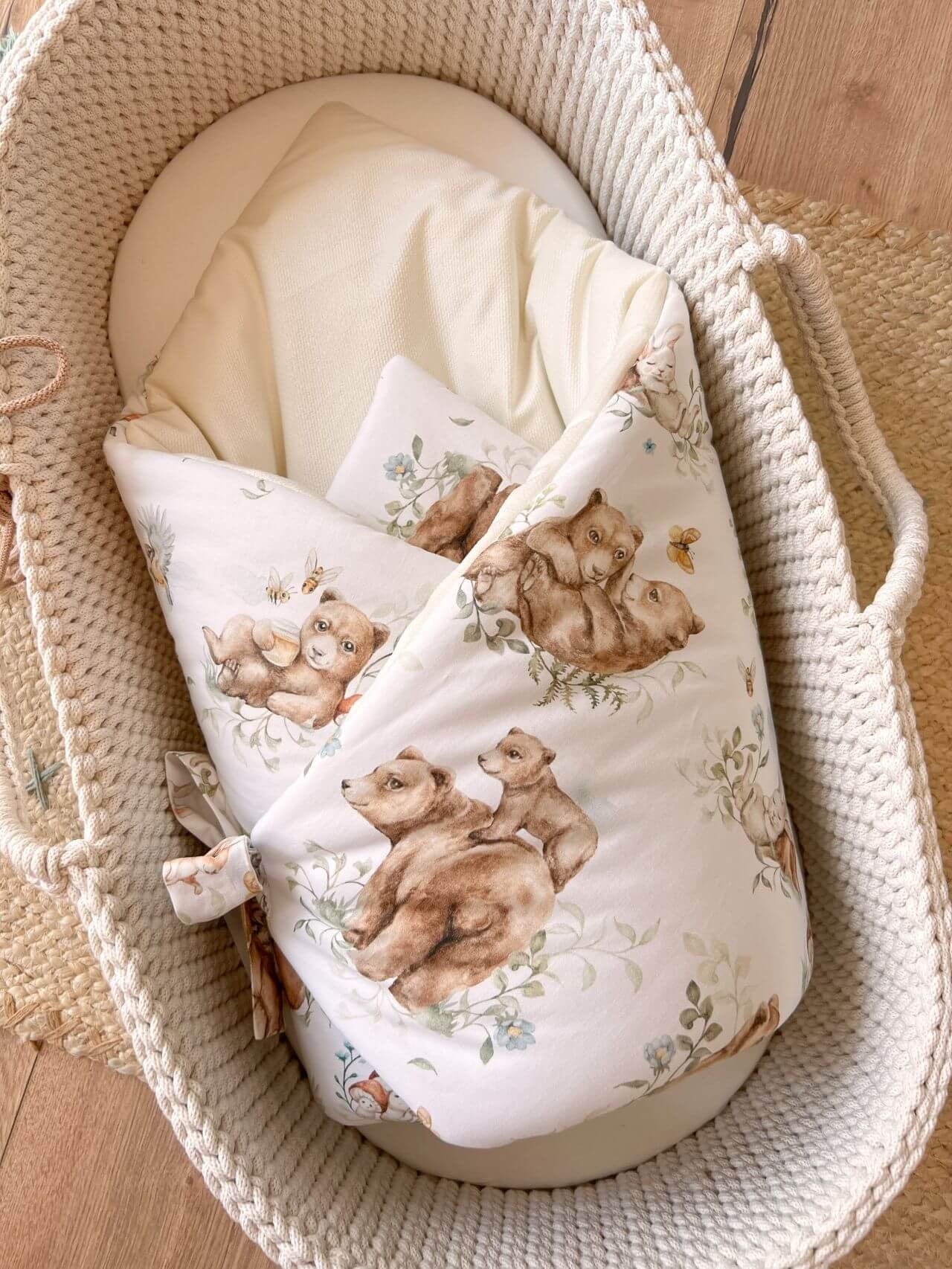 Wrap your baby in luxury with our Organic Cotton Swaddle Blanket. Made with 100% premium cotton, soft velvet lining & hypoallergenic fill.