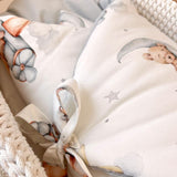 Wrap your baby in luxury with our Organic Cotton Swaddle Blanket. Made with 100% premium cotton, soft velvet lining & hypoallergenic fill.