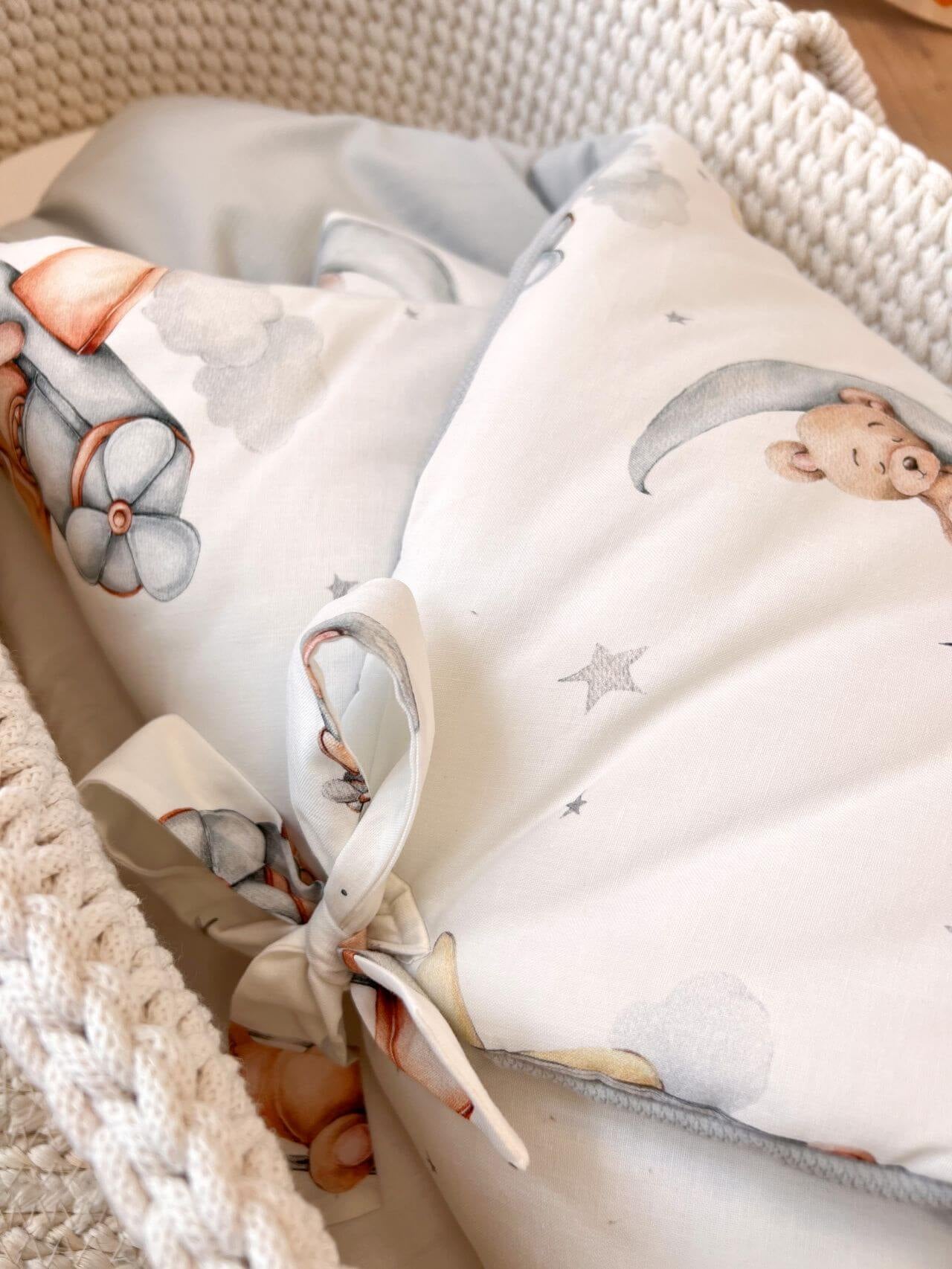 Wrap your baby in luxury with our Organic Cotton Swaddle Blanket. Made with 100% premium cotton, soft velvet lining & hypoallergenic fill.