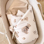Wrap your baby in luxury with our Organic Cotton Swaddle Blanket. Made with 100% premium cotton, soft velvet lining & hypoallergenic fill.