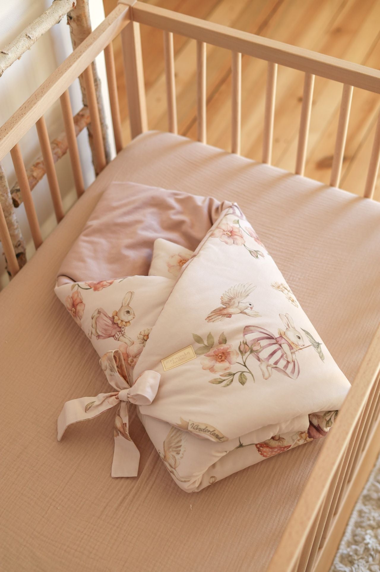 Wrap your baby in luxury with our Organic Cotton Swaddle Blanket. Made with 100% premium cotton, soft velvet lining & hypoallergenic fill.