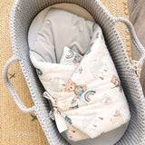 Wrap your baby in luxury with our Organic Cotton Swaddle Blanket. Made with 100% premium cotton, soft velvet lining & hypoallergenic fill.