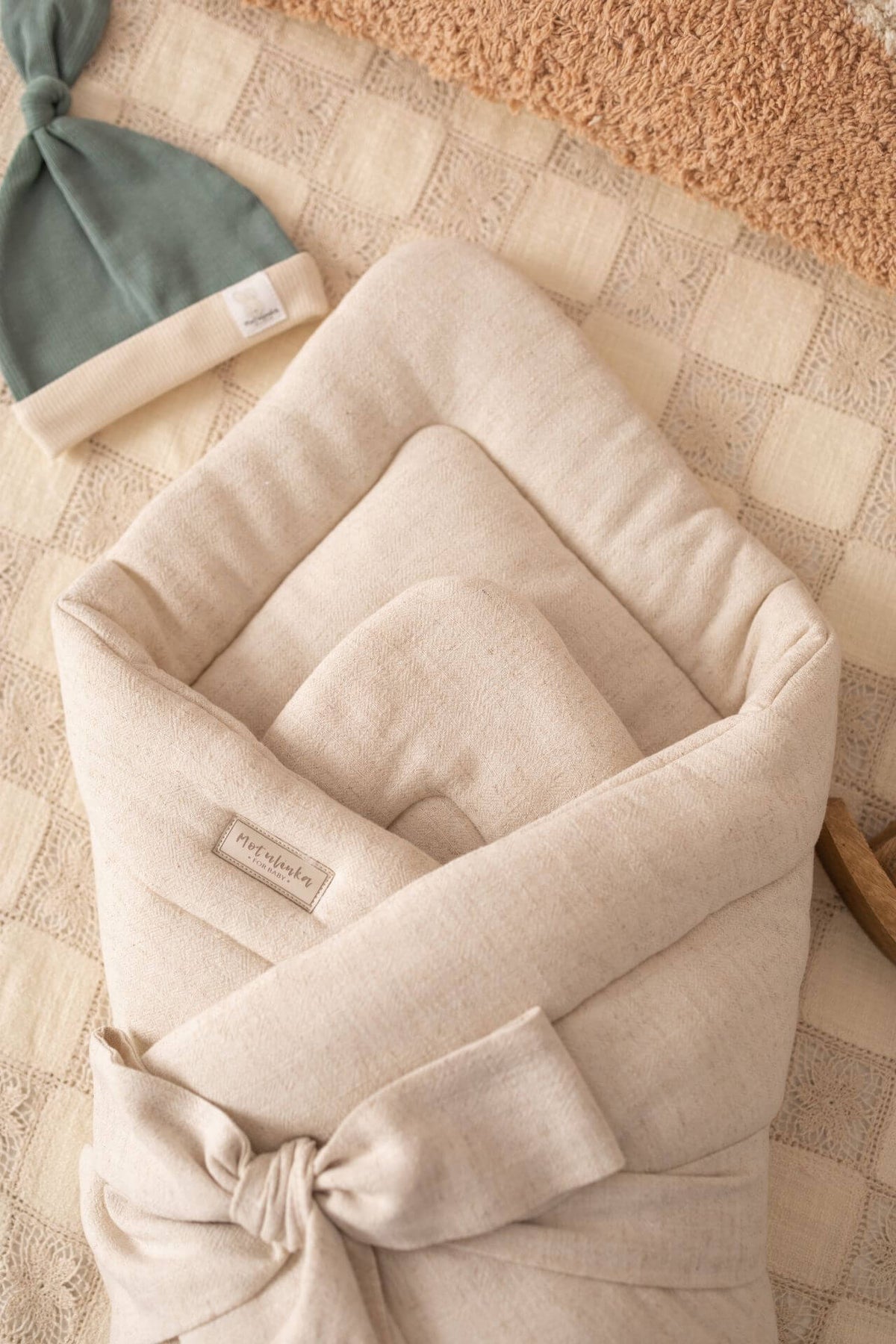 Explore our curated collection of baby wraps and baby swaddle wraps—crafted from certified organic cotton, breathable muslin, and soft natural linen.