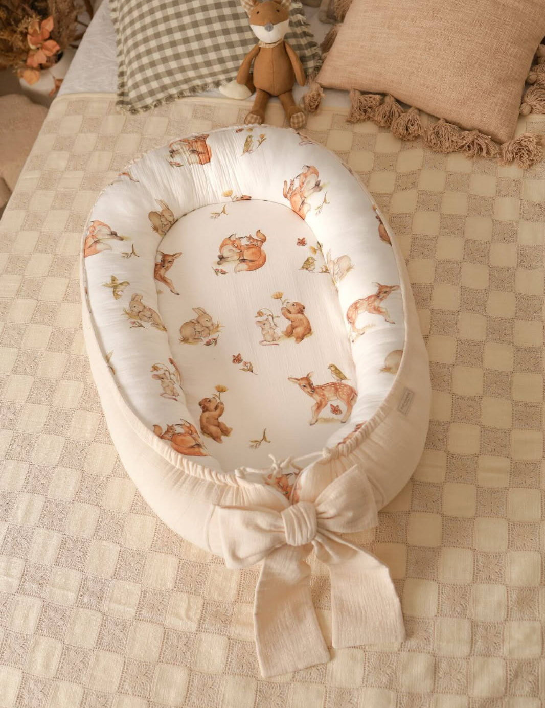 Give your baby a secure and comfy sleep with our Premium Baby Nest. Soft, portable, and safe—perfect for home, travel, or gifting.