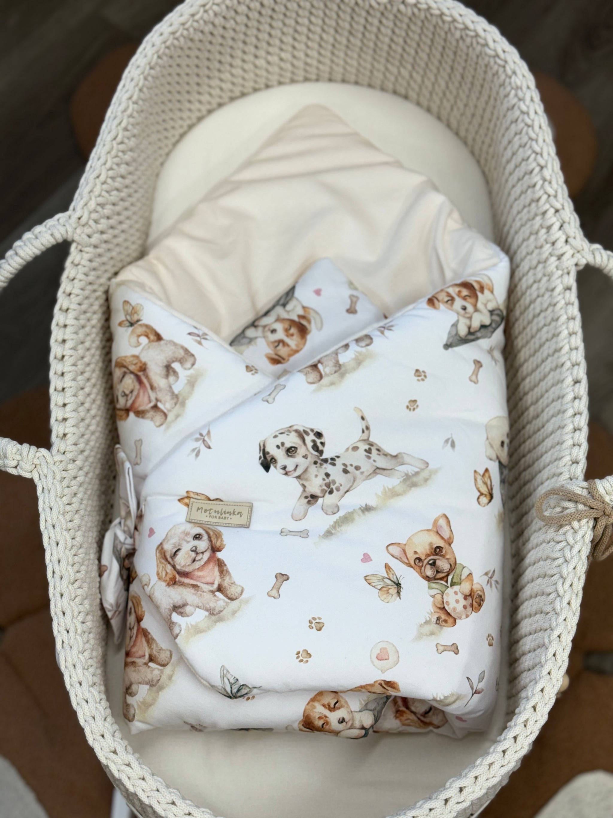 Wrap your baby in luxury with our Organic Cotton Swaddle Blanket. Made with 100% premium cotton, soft velvet lining & hypoallergenic fill.