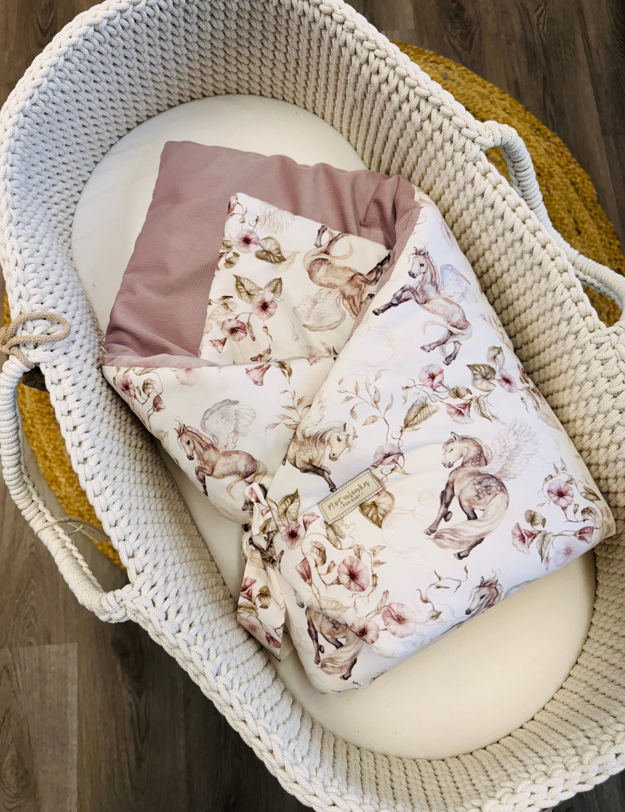 Wrap your baby in luxury with our Organic Cotton Swaddle Blanket. Made with 100% premium cotton, soft velvet lining & hypoallergenic fill.