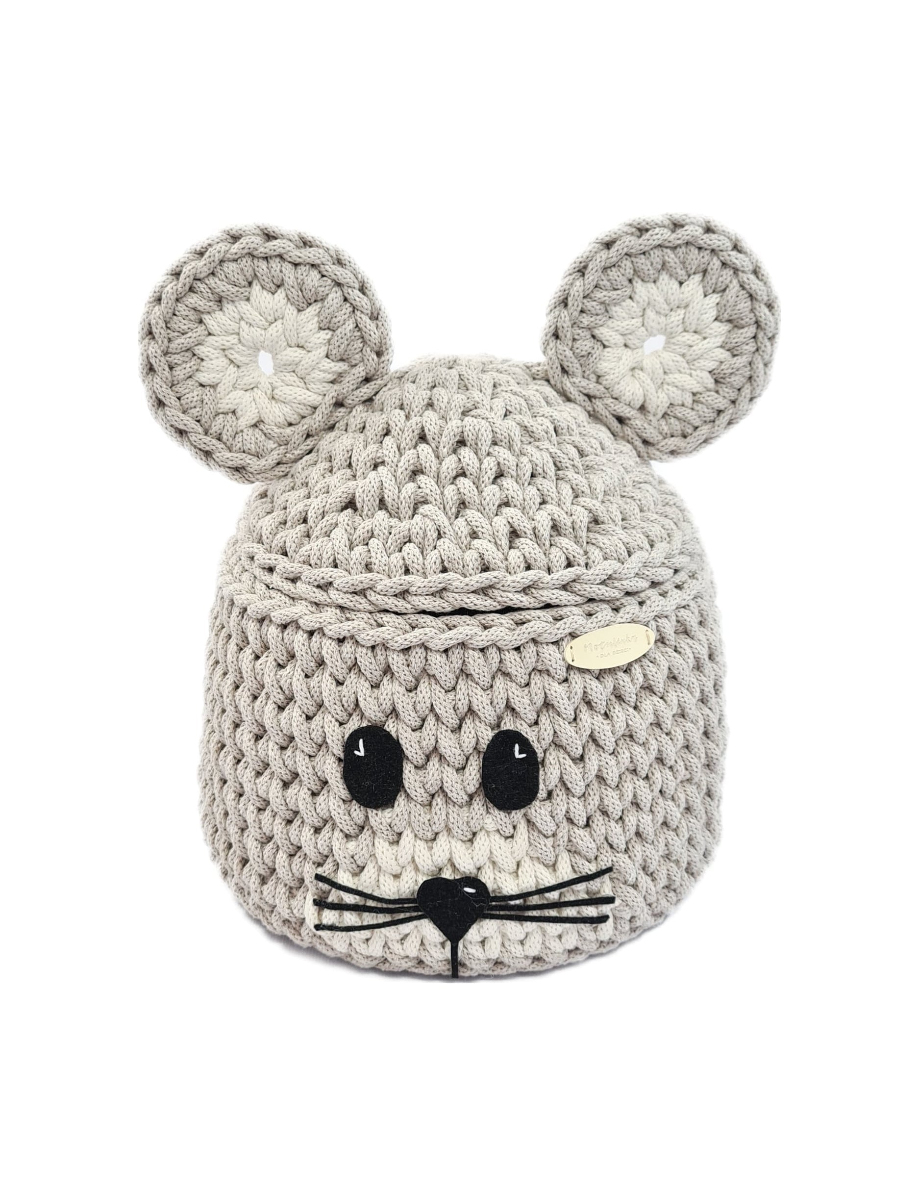 Organize your nursery with our Charming Mouse Basket. Cute, practical, and perfect for storing toys, blankets, and baby essentials.