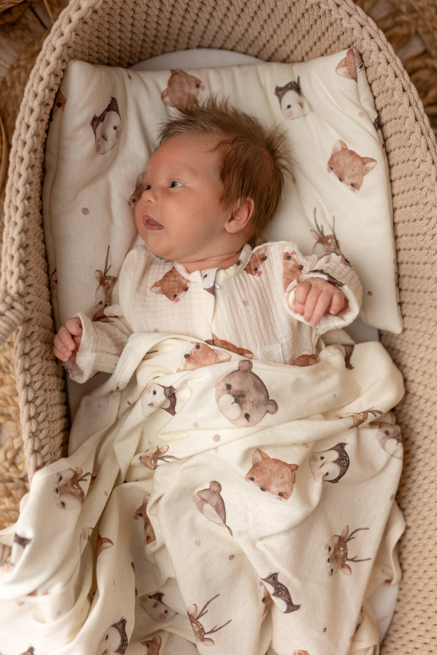 Keep your baby cool and cozy with our organic cotton baby wrap. Made from breathable OEKO-TEX® certified cotton. Lightweight cotton blanket great for swaddling.