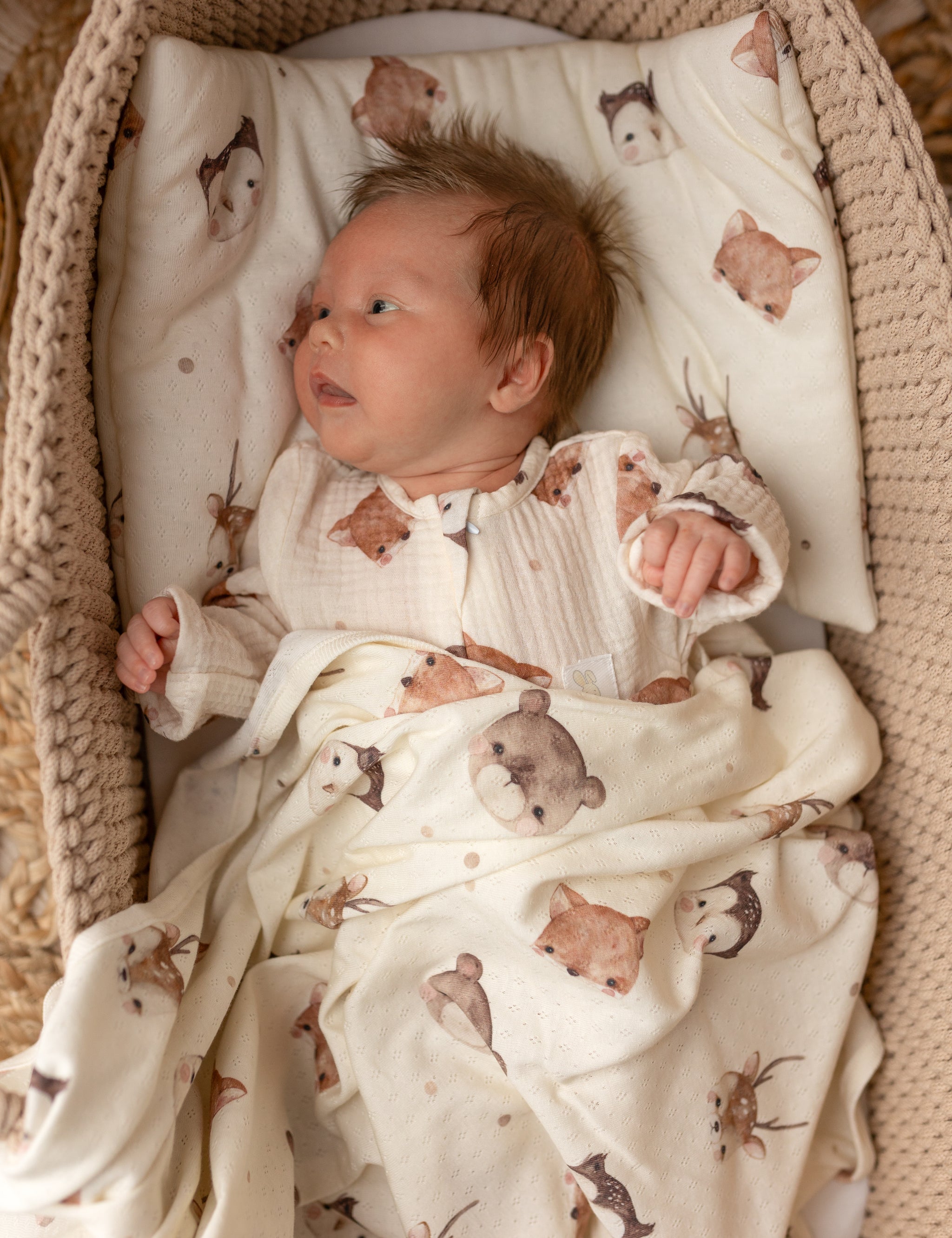 Keep your baby cool and cozy with our organic cotton baby wrap. Made from breathable OEKO-TEX® certified cotton. Lightweight cotton blanket great for swaddling.