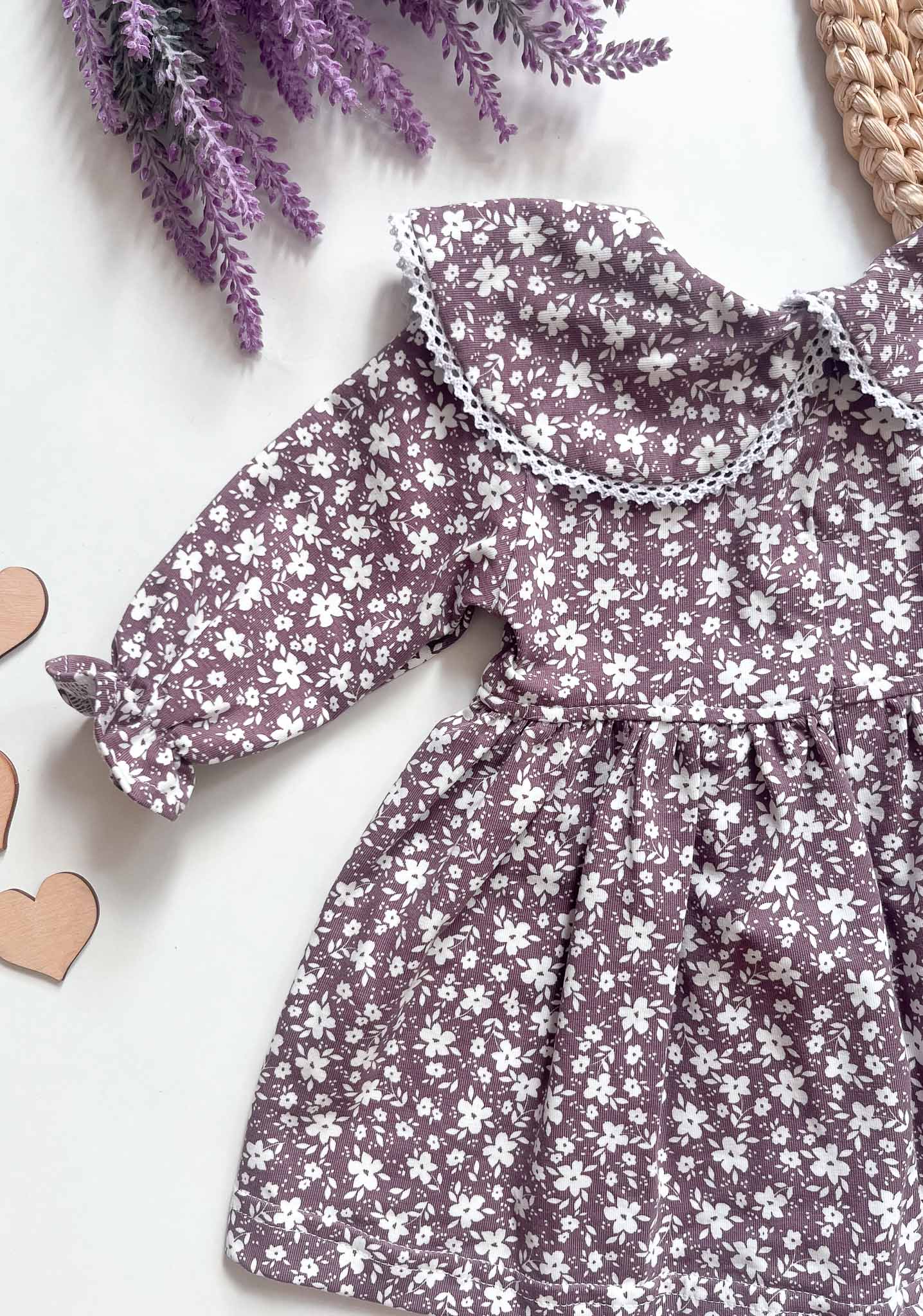 Purple Floral Dress – Cute Baby Dress 9-12M Purple Floral Dress – Cute Baby Dress 9-12M