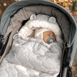 Wrap your baby in comfort with our 3-in-1 quilted velvet footmuff. Soft, warm, and versatile for strollers, car seats, or travel.