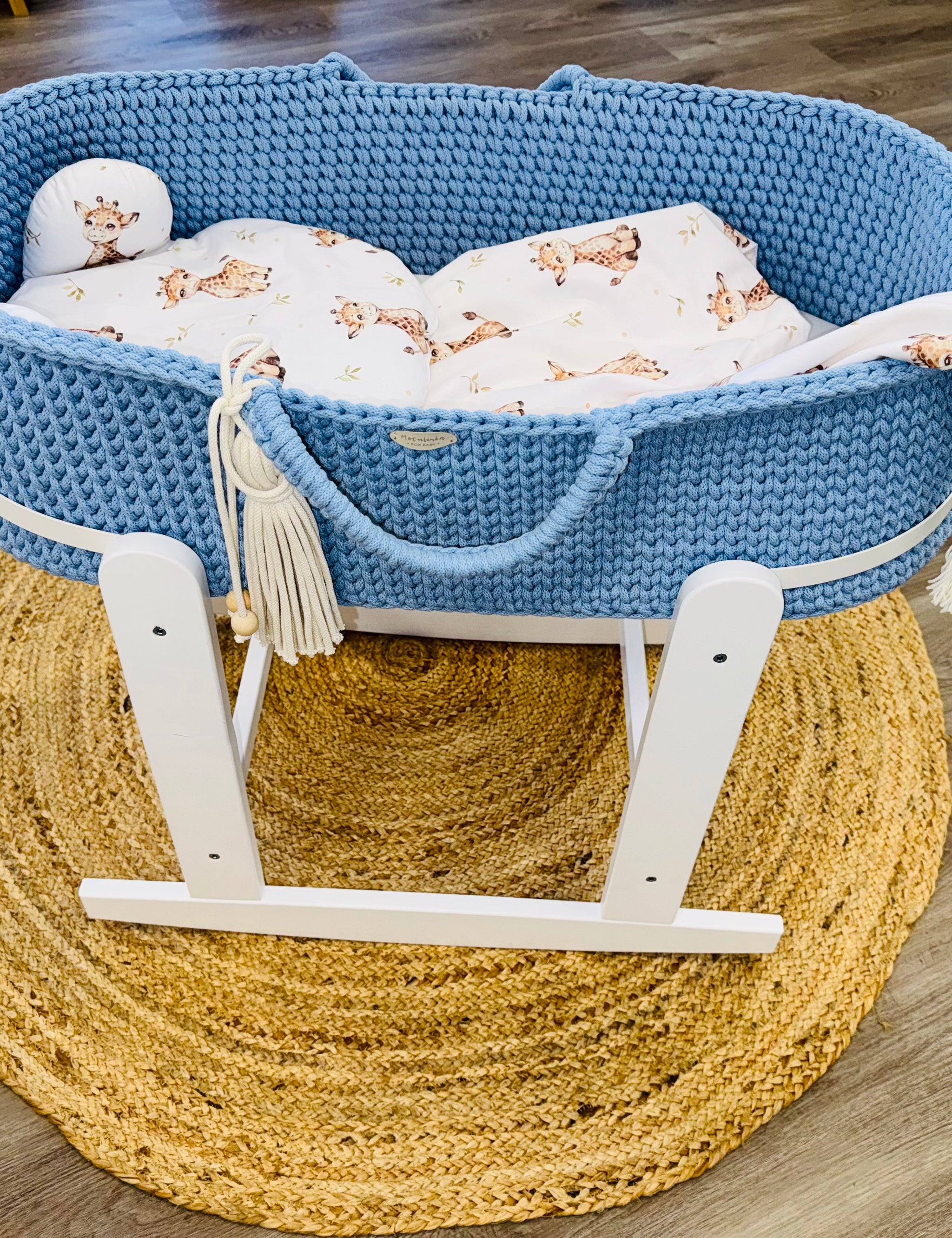 Wrap your baby in comfort with our Elegant Crochet Moses Basket. Handmade, soft, and durable, perfect for safe and stylish newborn sleep.