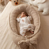 Keep your baby cozy with our Sherpa Baby Nest. Plush, safe, and comfortable—ideal for home, travel, or as a thoughtful gift. Soft & Secure Baby Sleeper.