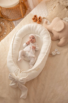 Wrap your little one in comfort with our Velvet Baby Nest. Soft, luxurious, and safe—perfect for home, travel, or gifting. Cozy & Safe Baby Sleeper.