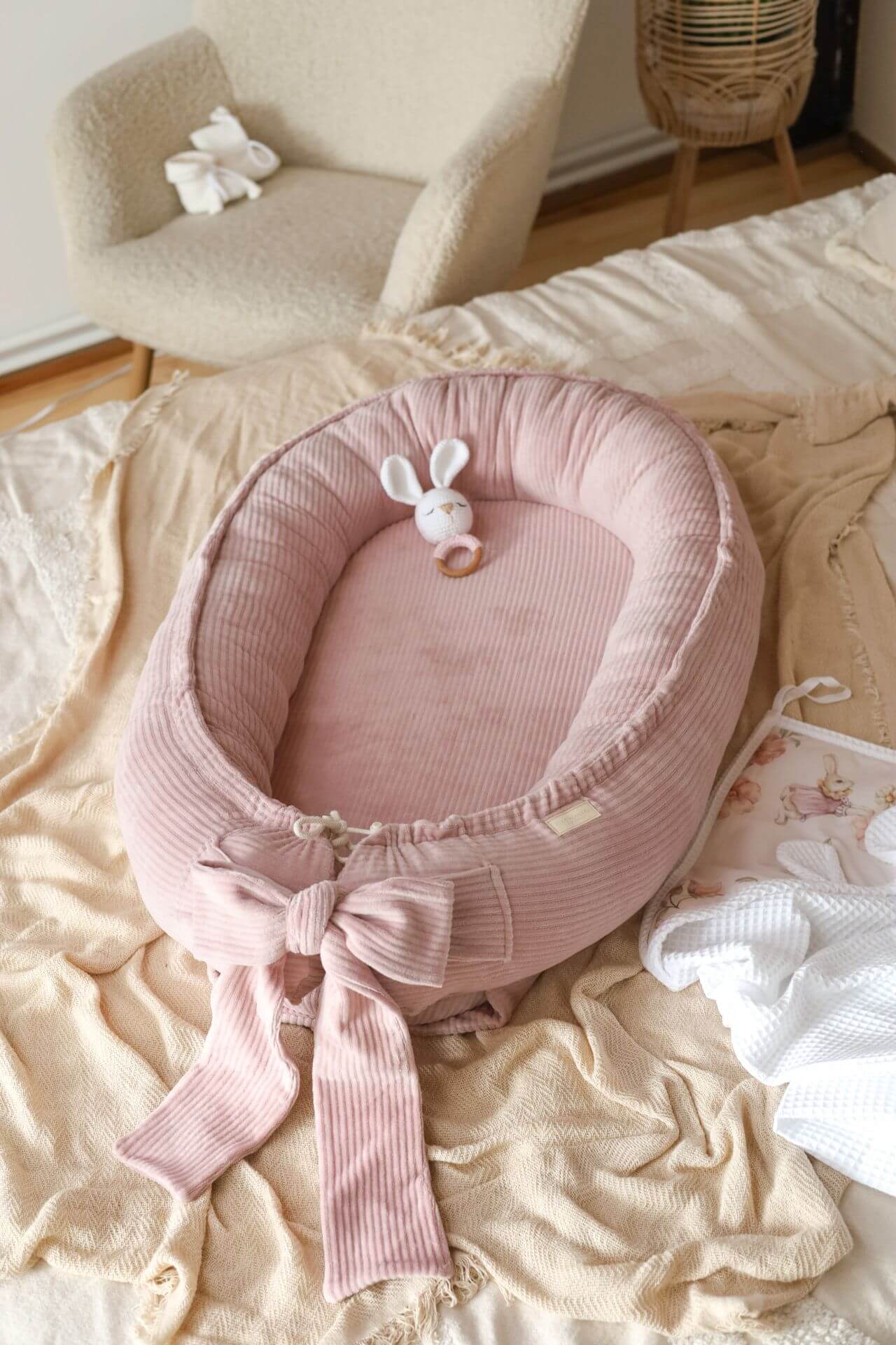 Wrap your little one in comfort with our Velvet Baby Nest. Soft, luxurious, and safe—perfect for home, travel, or gifting. Cozy & Safe Baby Sleeper.