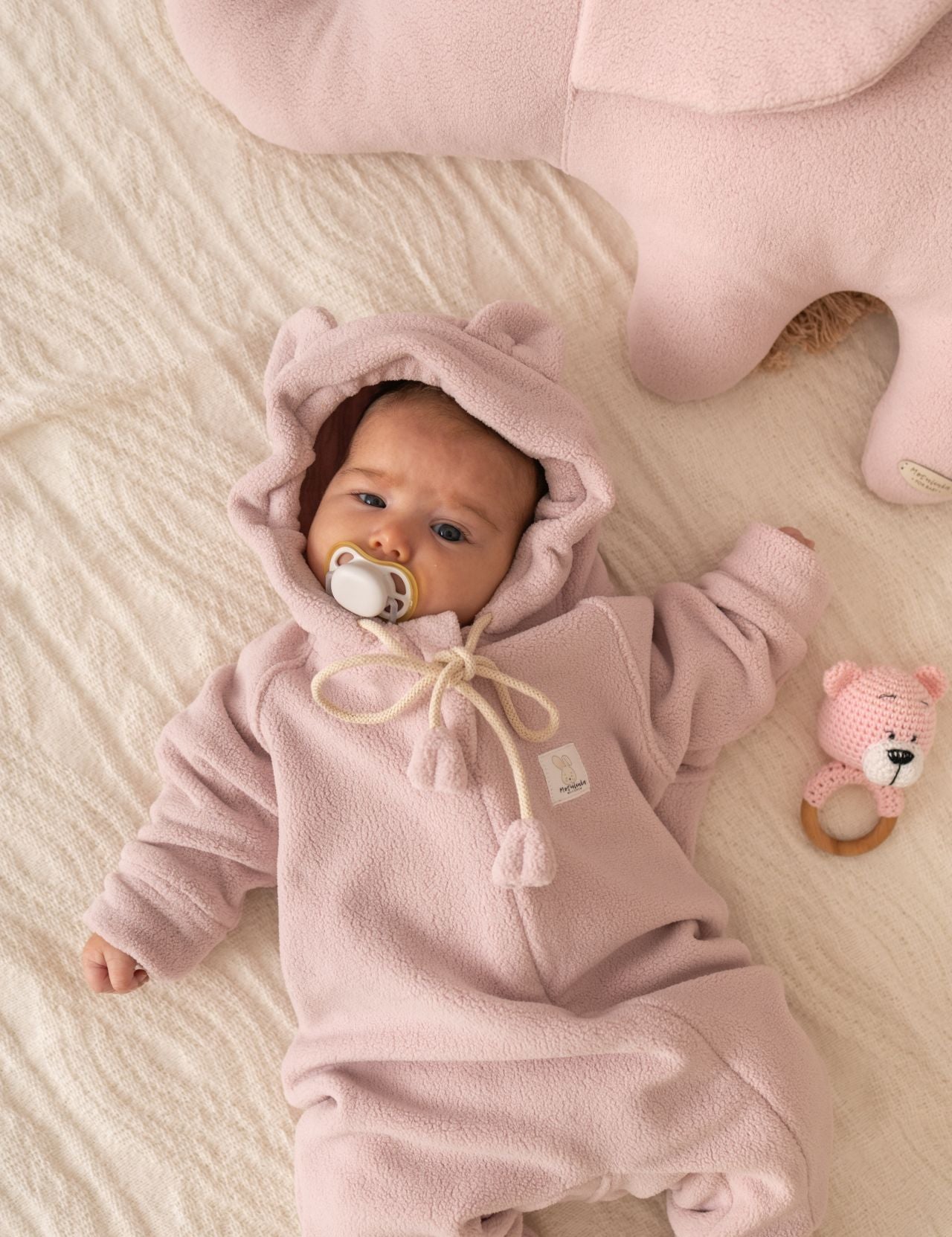 Wrap your little one in comfort with our plush baby overall. Ultra-soft, warm, and perfect for everyday wear or gifting.