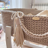 Elegant Crochet Moses Basket