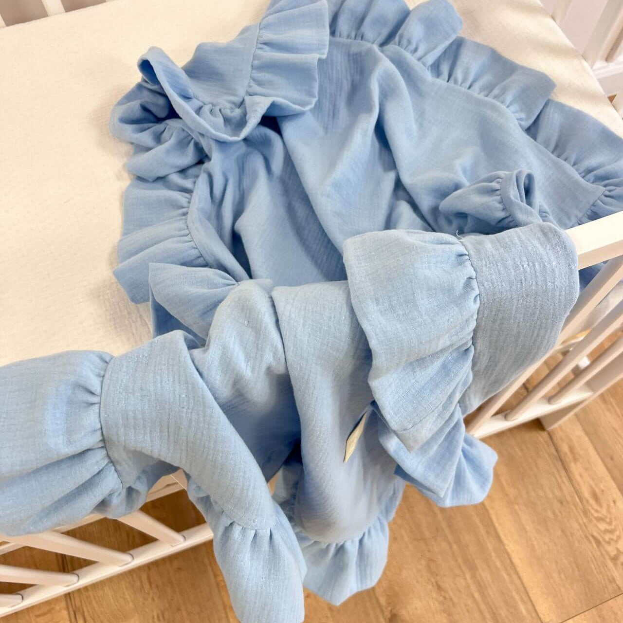 Wrap your baby in softness with our OEKO-TEX® certified muslin swaddle blanket. Ultra-lightweight, breathable, and gentle on sensitive skin. Shop muslin blanket
