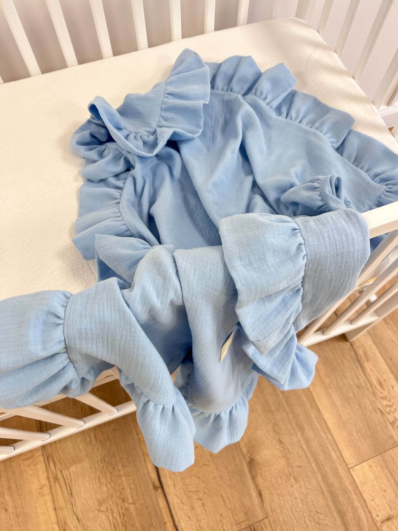 Wrap your baby in softness with our OEKO-TEX® certified muslin swaddle blanket. Ultra-lightweight, breathable, and gentle on sensitive skin. Shop muslin blanket