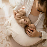 Support your baby and yourself with the Ultimate Nursing Pillow in soft Sherpa fabric. Ergonomic, cozy, and perfect for feeding or lounging.
