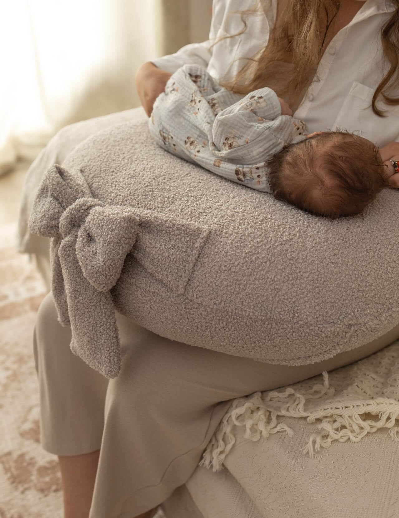 Ultimate Nursing Pillow - Sherpa Fabric