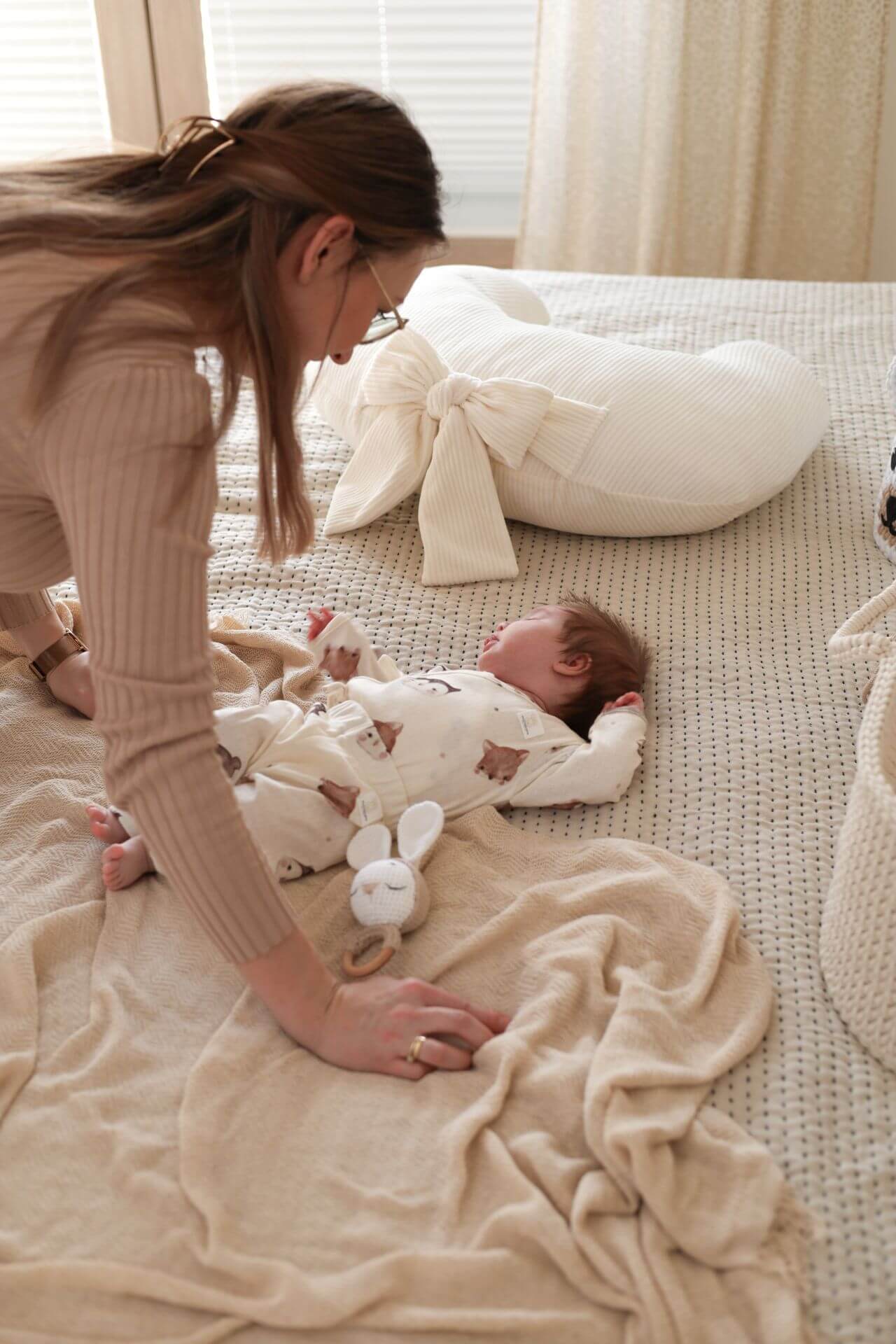 Experience effortless feeding with our Ultimate Comfort Nursing Pillow. Ergonomic design and plush fabric provide support for both baby and parent.