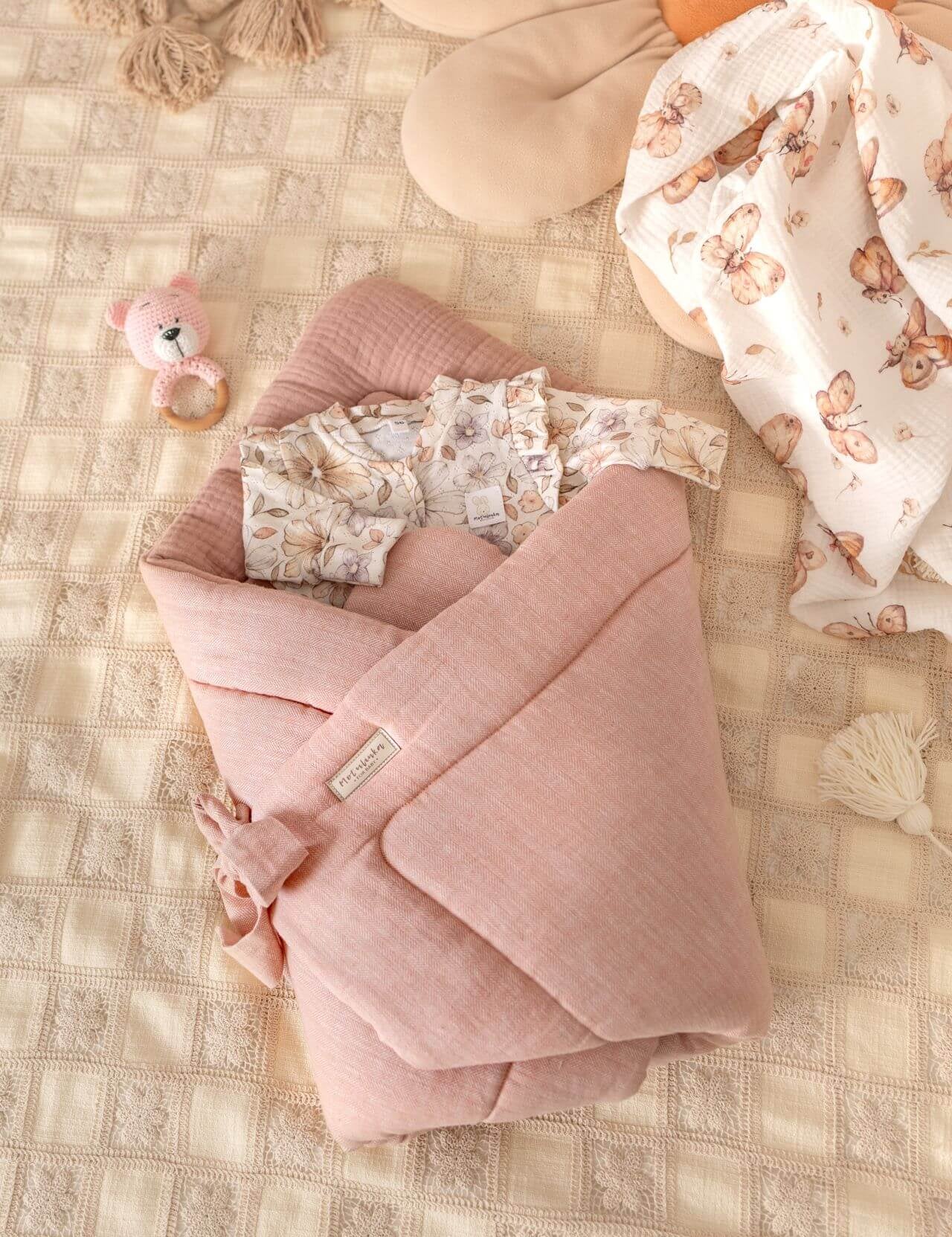 Baby Natural Linen & Viscose Swaddle Wrap
