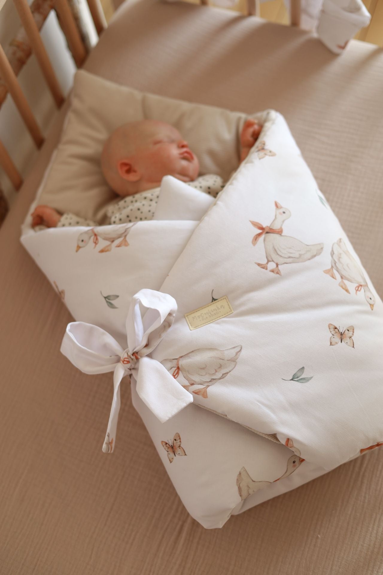 Wrap your baby in luxury with our Organic Cotton Swaddle Blanket. Made with 100% premium cotton, soft velvet lining & hypoallergenic fill.